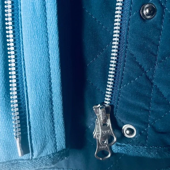 Urban Outfitters x Without Walls XS Blue Quilted Trail Jacket - Picture 4 of 11